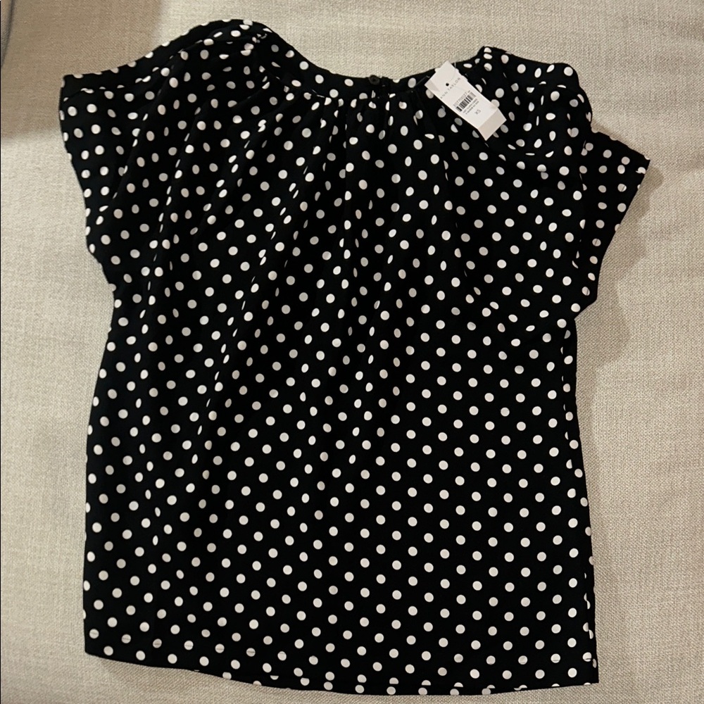Ann Taylor XS Polka Dot Top